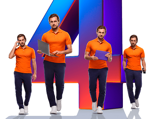 Великолепная четверка Ростелеком в деревня Желябуга (Орловская область)